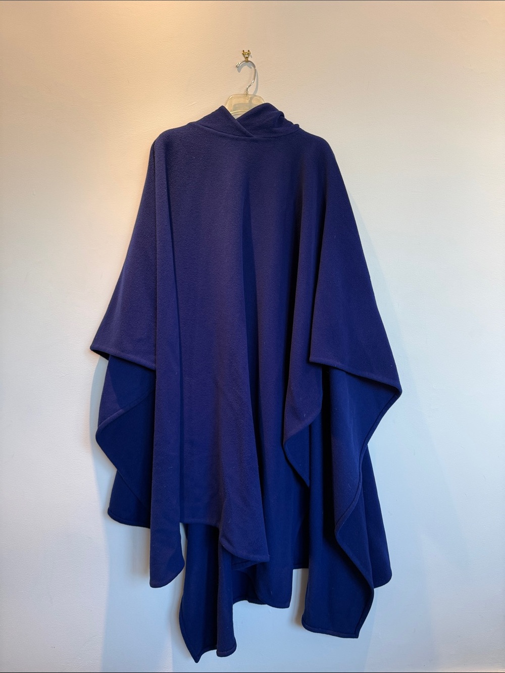 Vintage Ralph Lauren Black Label Cobalt Blue Cashmere Hooded Cape